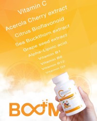 Boom Vit-C, what are its components? Let's take a look.