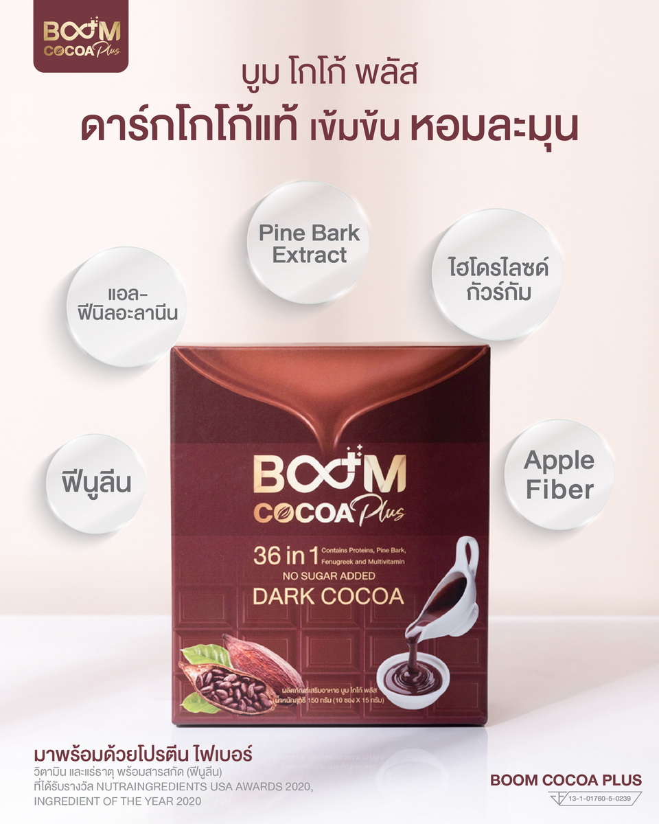 The key components in Boom Cocoa Plus.