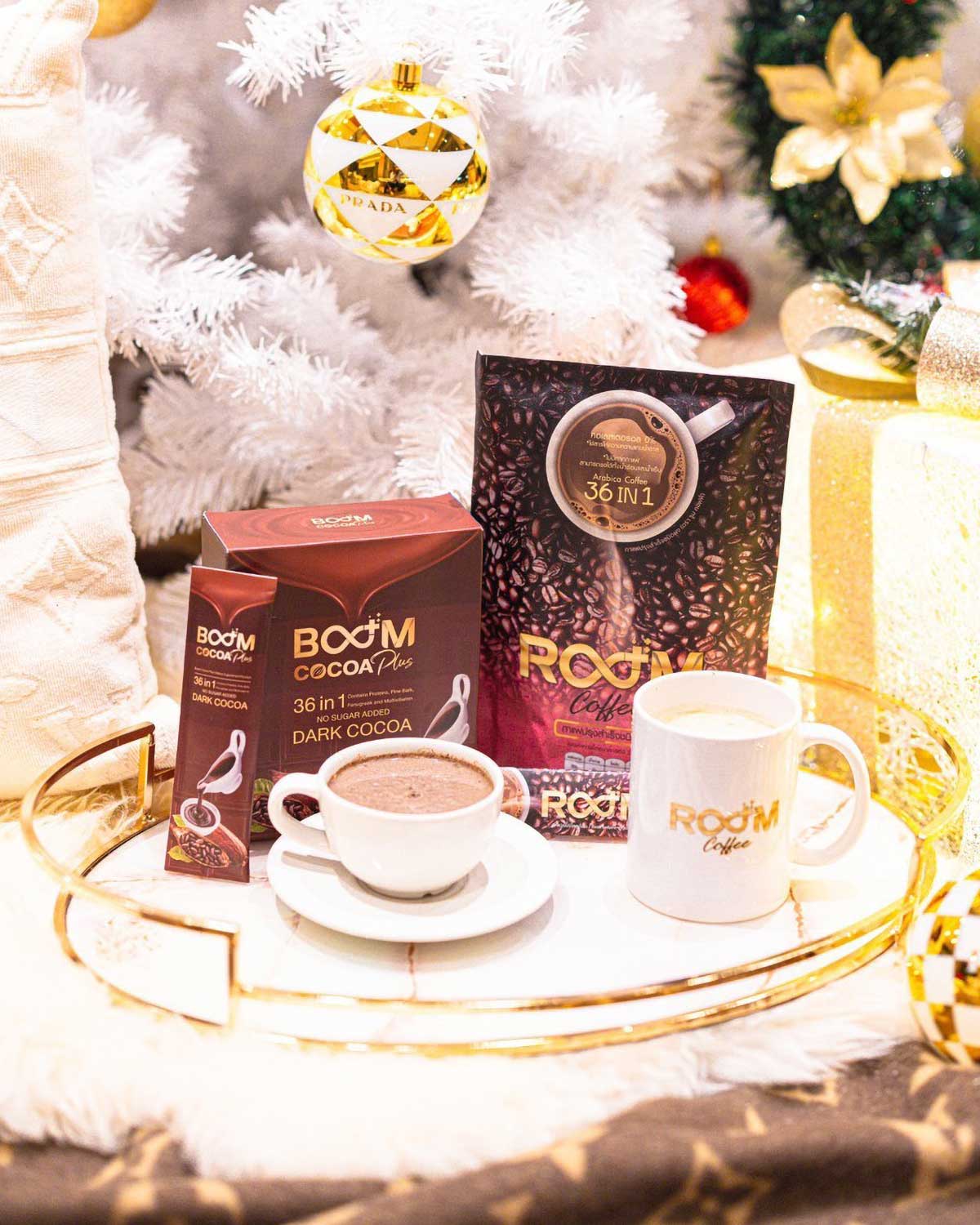 Every day is a special day with Room Coffee and Boom Cocoa Plus.