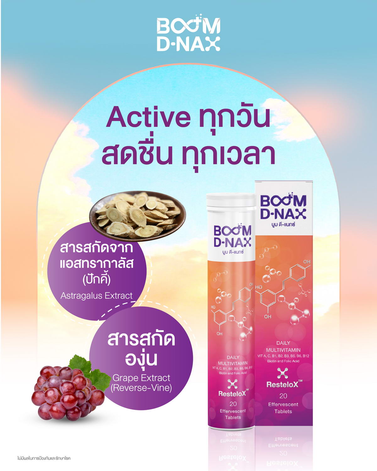 Active ทุกวัน สดชื่นทุกเวลากับ Boom D-NAX