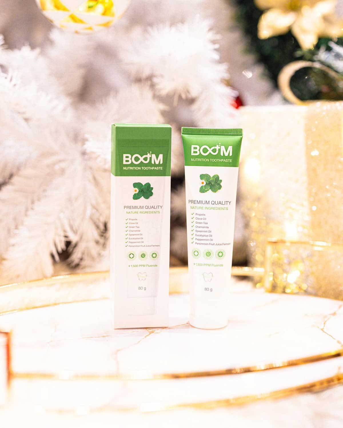 ไม่ว่าวันไหนก็เป็นวันพิเศษกับ Boom Nutrition Toothpaste