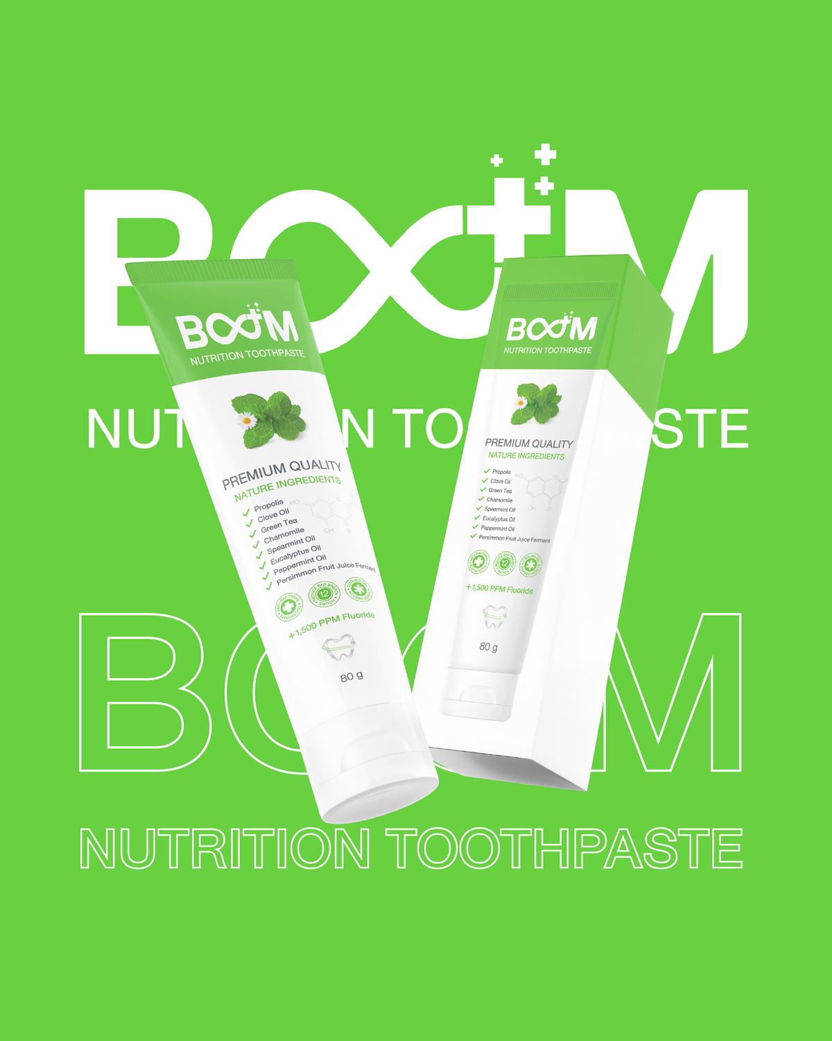 Boom Nutrition Toothpaste ยาสีฟันเพื่อสุขภาพจาก The iCon Group