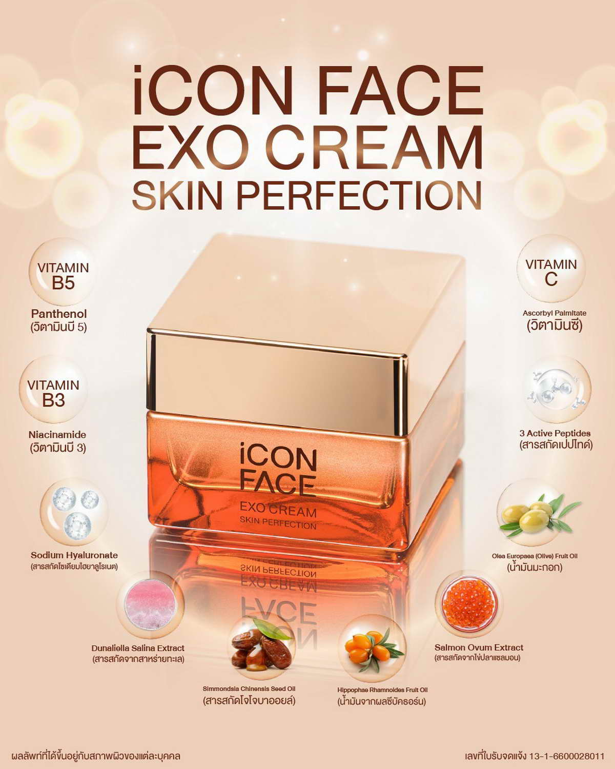 iCon Face Exo Cream Skin Perfection combines high-quality ingredients for your beautiful skin.