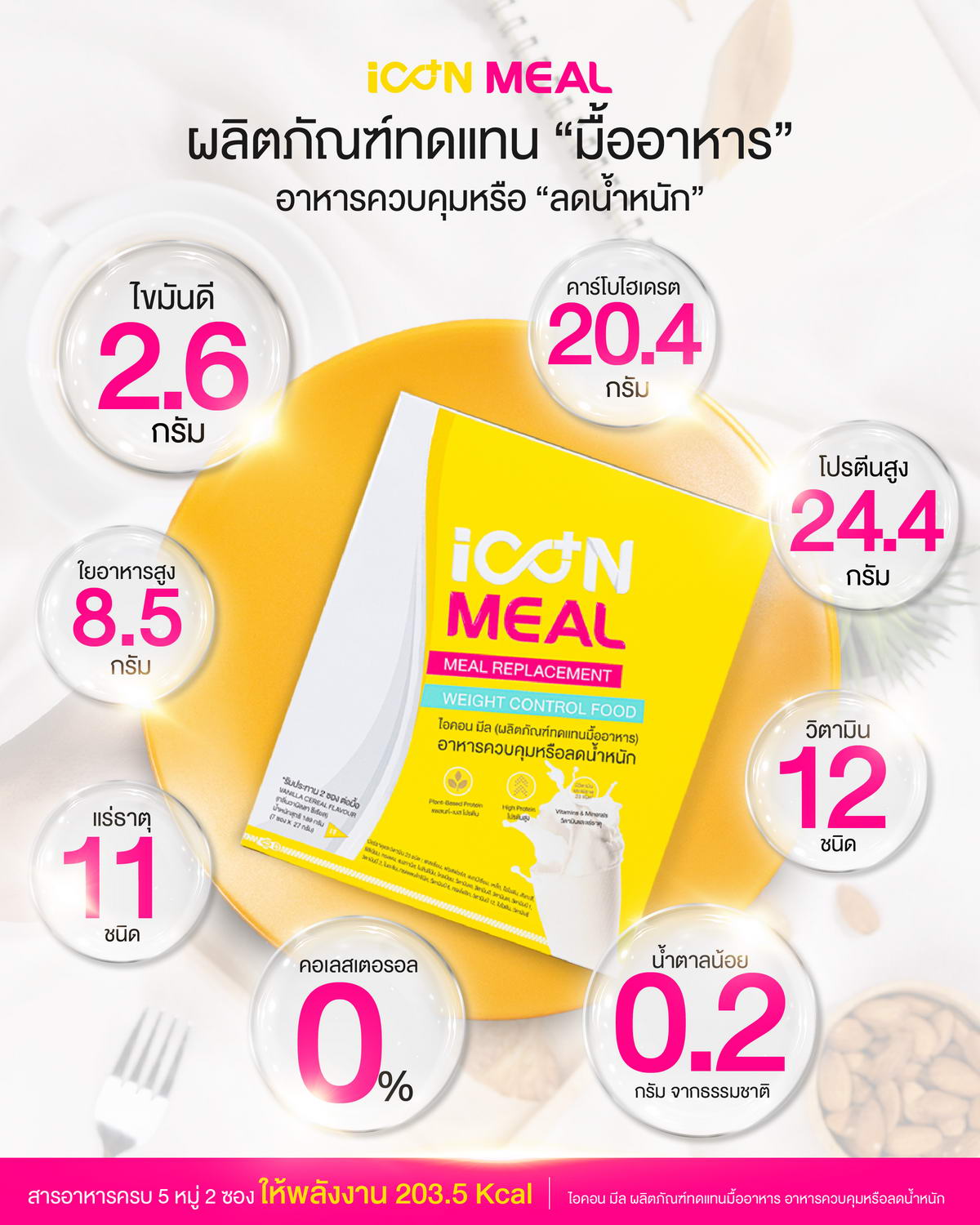 iCon Meal: Meal Replacement Product for Weight Control or Weight Loss