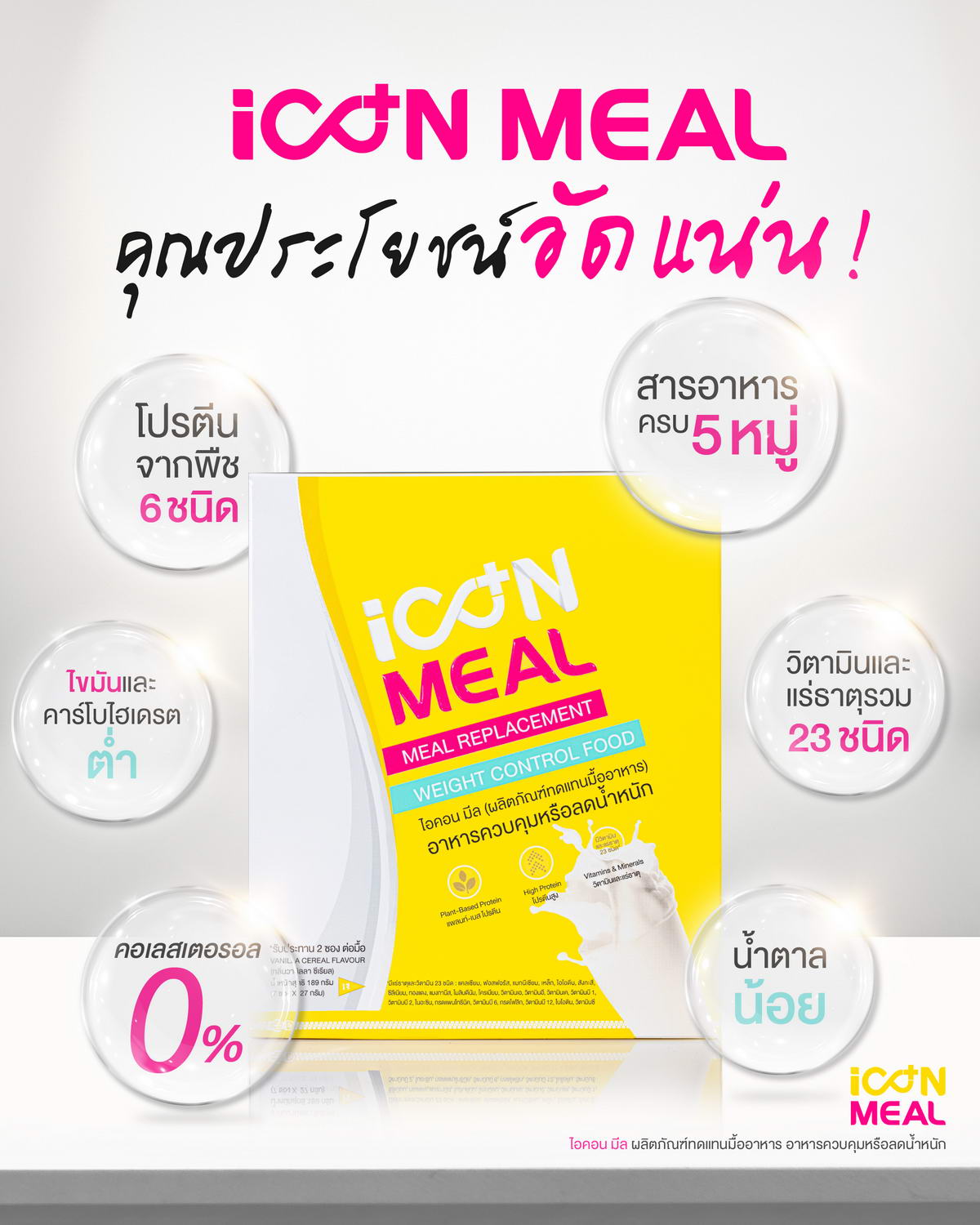 iCon Meal กับคุณประโยชน์ที่อัดแน่น