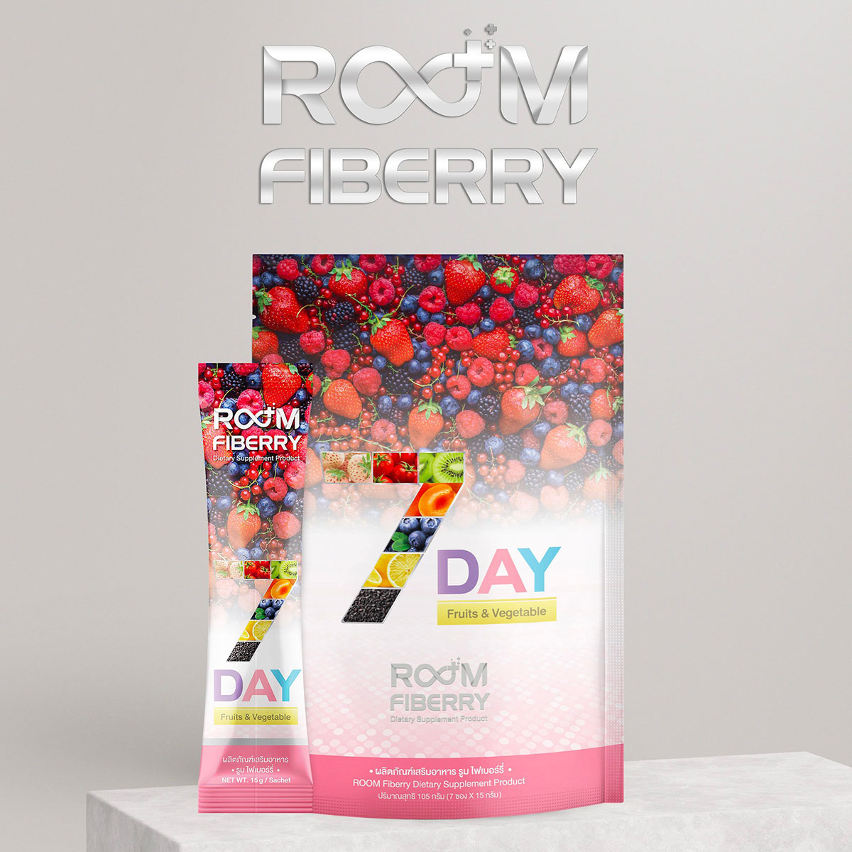 Room Fiberry: Aids in bowel movements and detoxification.