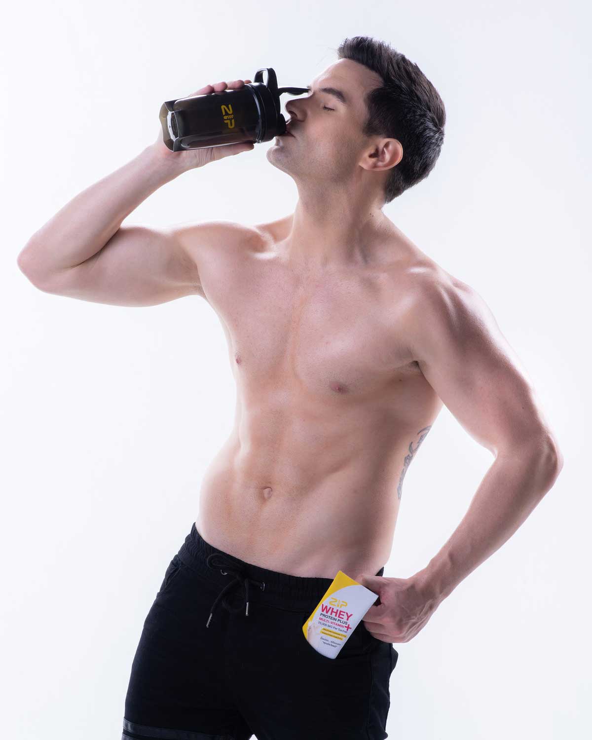 To build muscle, you need Zip Whey Protein Plus.