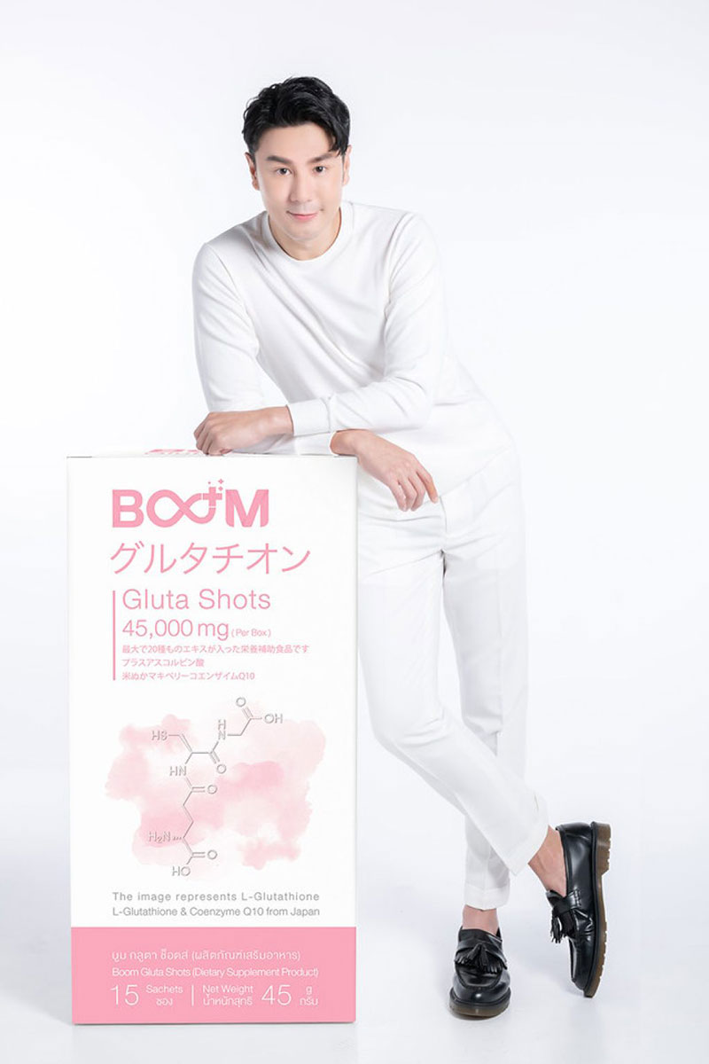 Dom Pakorn Lam
                    Boom Gluta Shots代言人