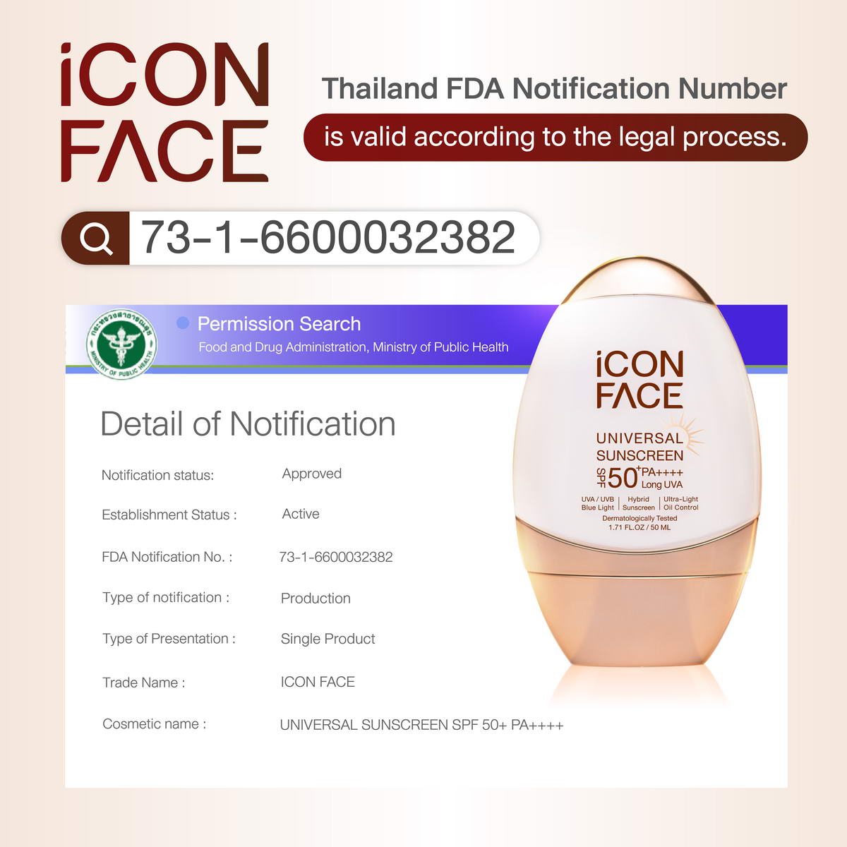 Thai FDA Registration Number